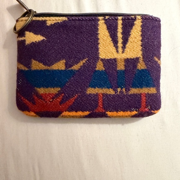 Pendleton Aztec Wool Pouch - Purple and Gold - Picture 2 of 5